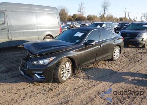 2021 Infiniti Q50 Luxe Awd z USA, uszkodzony, nr VIN JN1EV7BR2MM750187